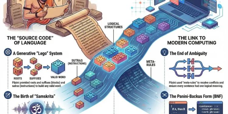Decoding the Eternal Code of Panini Sanskrit Grammar