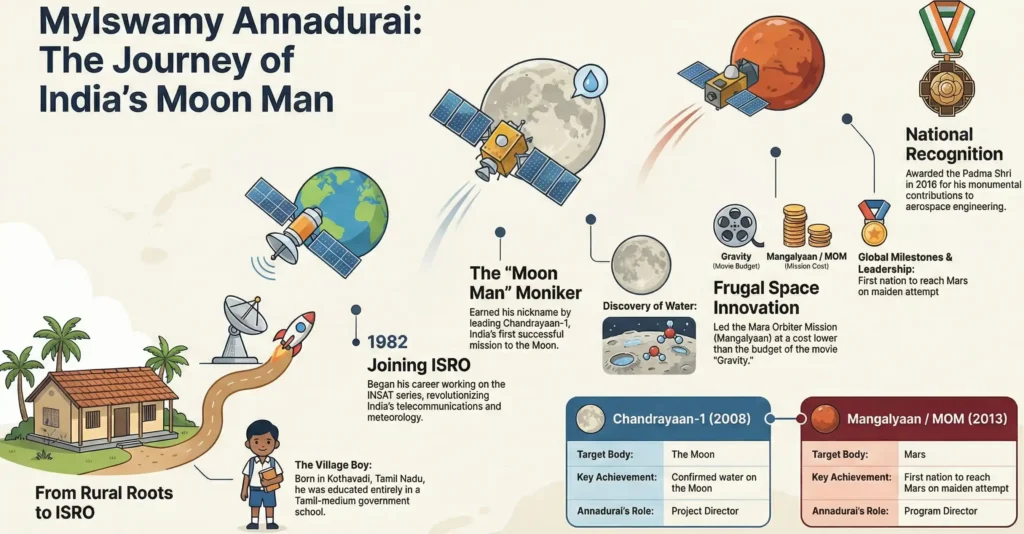 Mylswamy Annadurai: The Village Boy Who Conquered the Moon and Mars