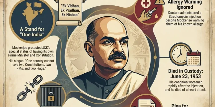 Syama Prasad Mookerjee death mystery