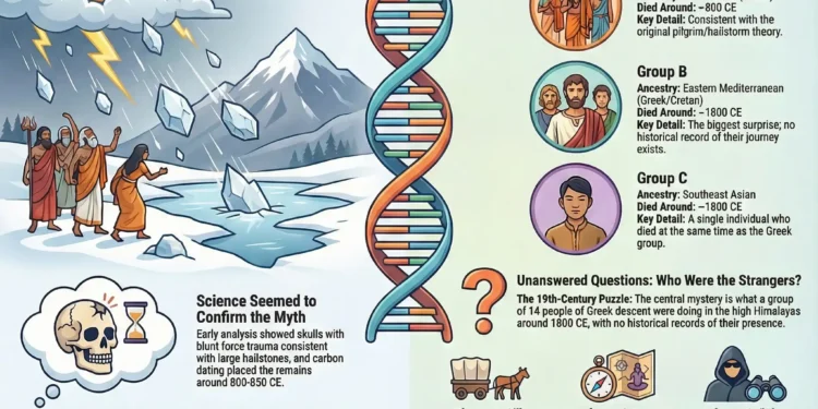 The Roopkund Skeleton Lake Mystery