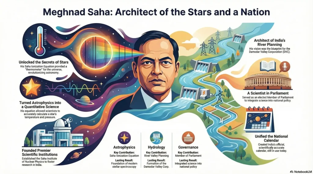 Meghnad Saha life and achievements