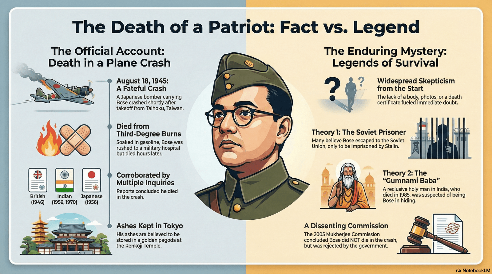 The Netaji Subhas Chandra Bose Disappearance: Did He Really Die in 1945