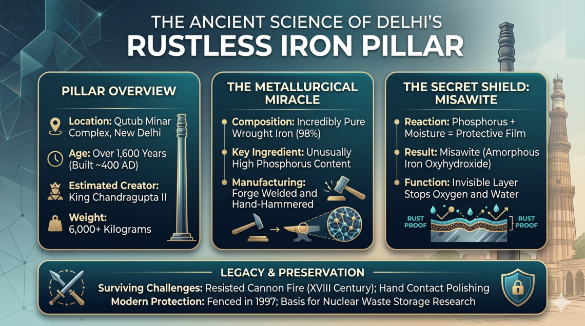 Rustless Iron Delhi Rustless Iron Pillar Mystery And Science