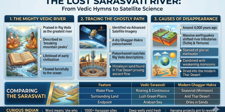 Disappearance of the Sarasvati River
