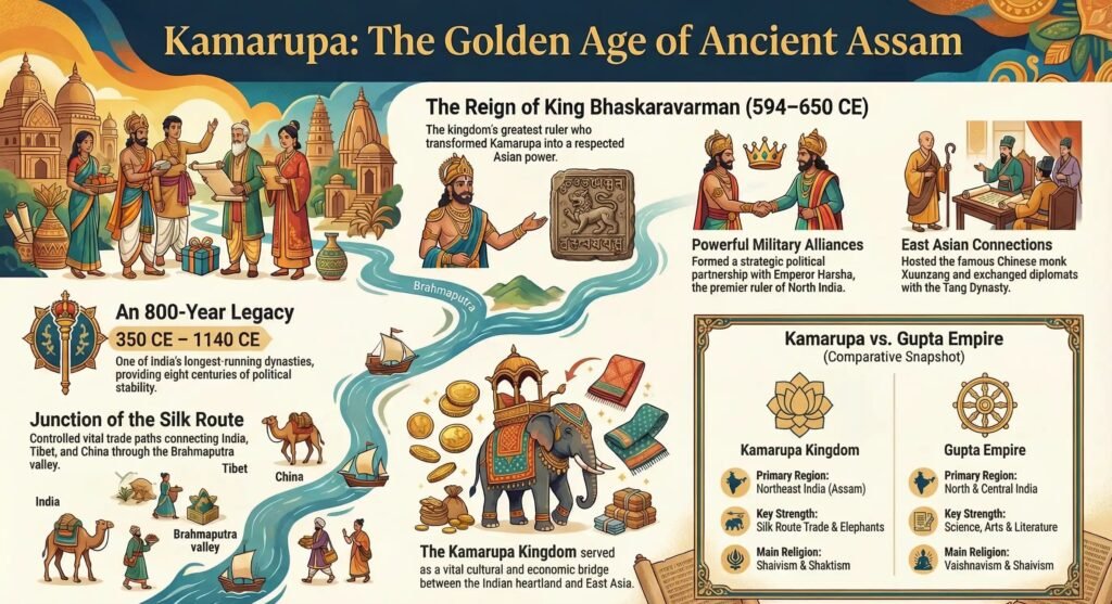The Kamarupa Ascendancy: Assam's First Great Kingdom Explained Kamarupa Kingdom