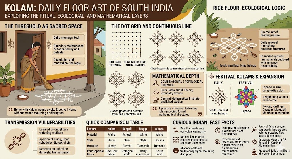 Kolam floor art
