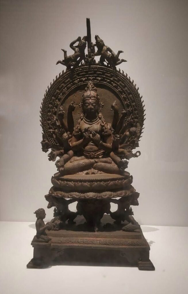 Nalanda Bronzes: What a Fire-Blackened Copper Plate Revealed Bronze Sculpture of Chunda (Prajnaparamita), Pala School of Art, 9th century CE, Nalanda, Bihar.jpg — related to Five Villages