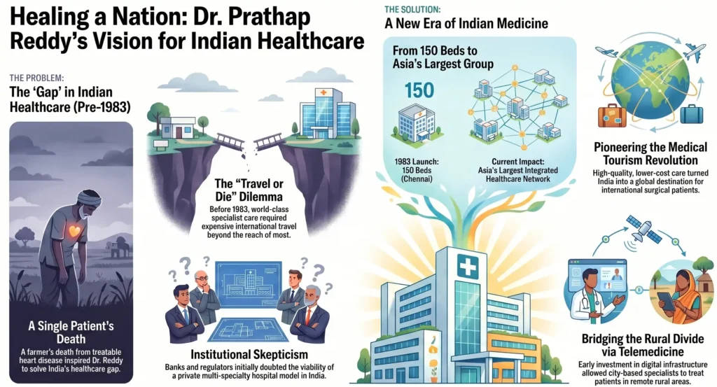 Dr. Pratap Reddy and the Patient Death That Built Apollo Hospitals Dr. Pratap Reddy