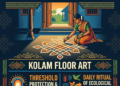 Kolam floor art