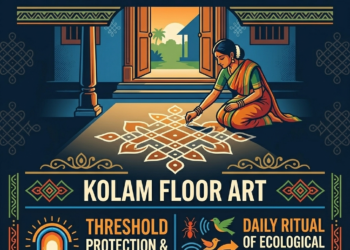 Kolam floor art