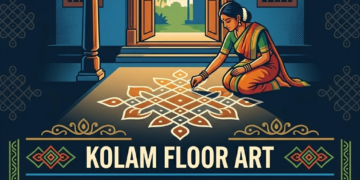 Kolam floor art