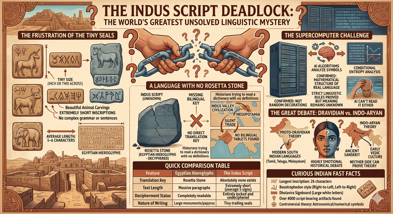 Missing Key To The Indus Script Deadlock Indus script deadlock