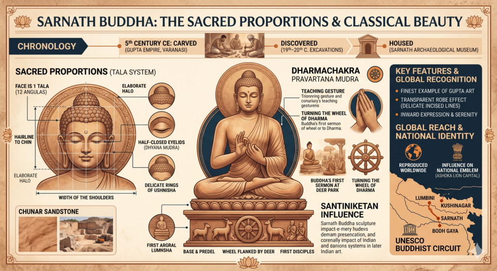 Sarnath Buddha sculpture
