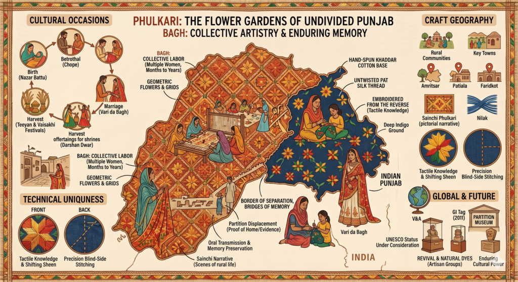 Phulkari embroidery