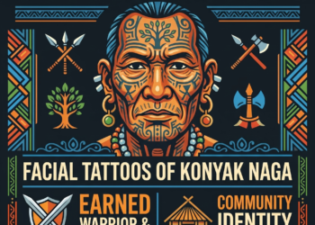 Konyak Naga facial tattoos