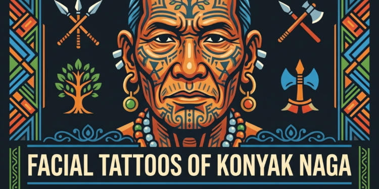 Konyak Naga facial tattoos