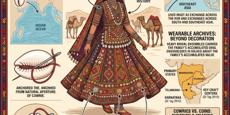 Cowries, Coins, and Textile Memory of the Lambadi Tribe Lambadi tribe