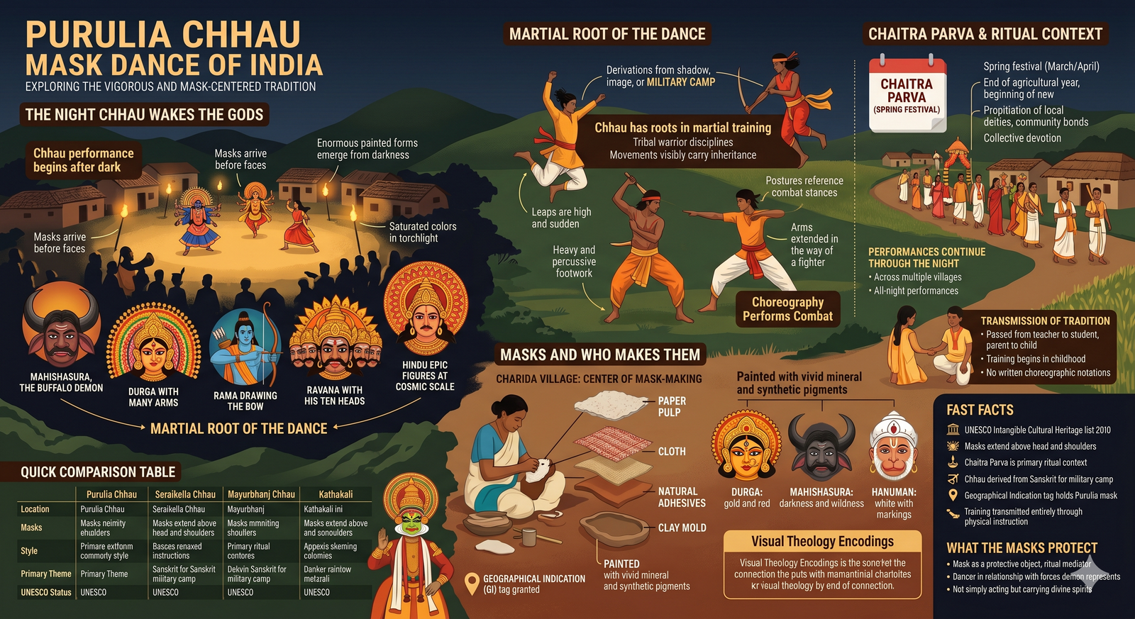 Chhau mask dance 
