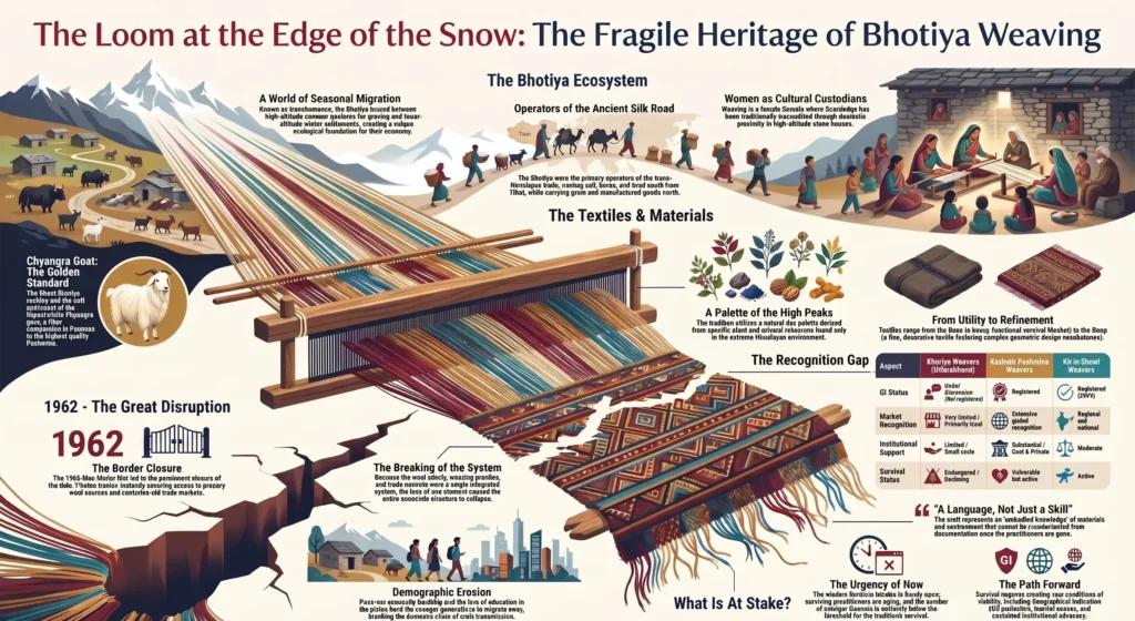 How the Bhotiya Weavers of Uttarakhand Kept a Himalayan Textile Tradition Alive Bhotiya weavers