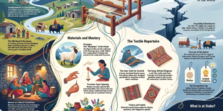 How the Bhotiya Weavers of Uttarakhand Kept a Himalayan Textile Tradition Alive Bhotiya weavers