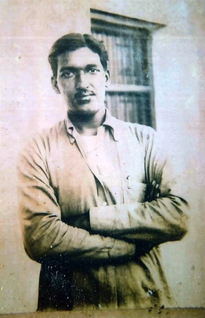 Studio portrait of Ashfaqullah Khan, Indian revolutionary, taken in the 1920s