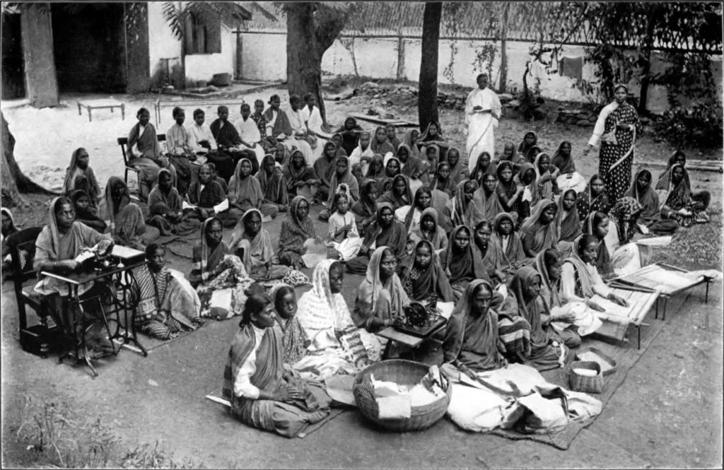 The First Feminist nobody Read Hindu widows in plain white clothing in 19th-century
India