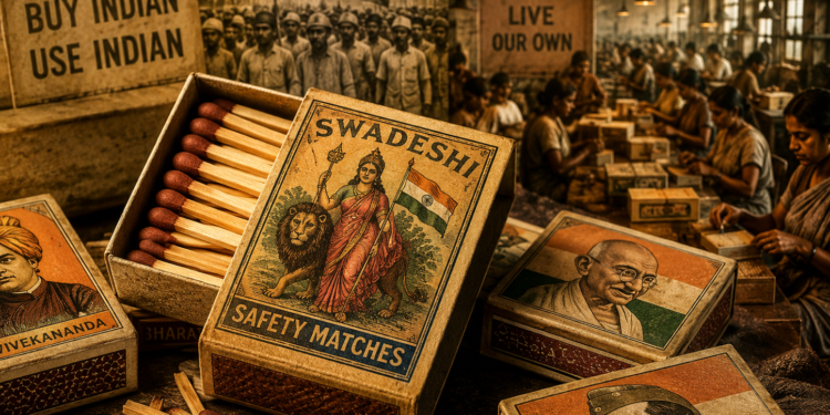 A small flame of swadeshi Swadeshi Movement through Matchbox