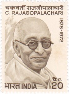 On This Day in India C. Rajagopalachari on a 1973 Indian postage stamp