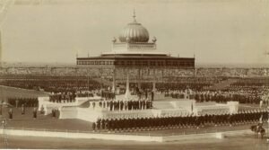 The Delhi Durbar of 1911 with King George V and Queen Mary