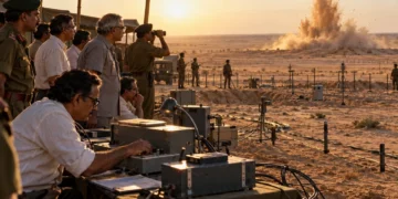 India's first nuclear test at Pokhran in 1974