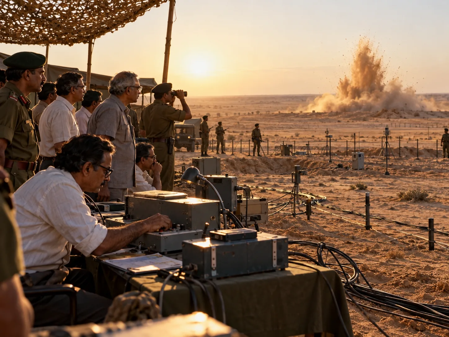 India's first nuclear test at Pokhran in 1974