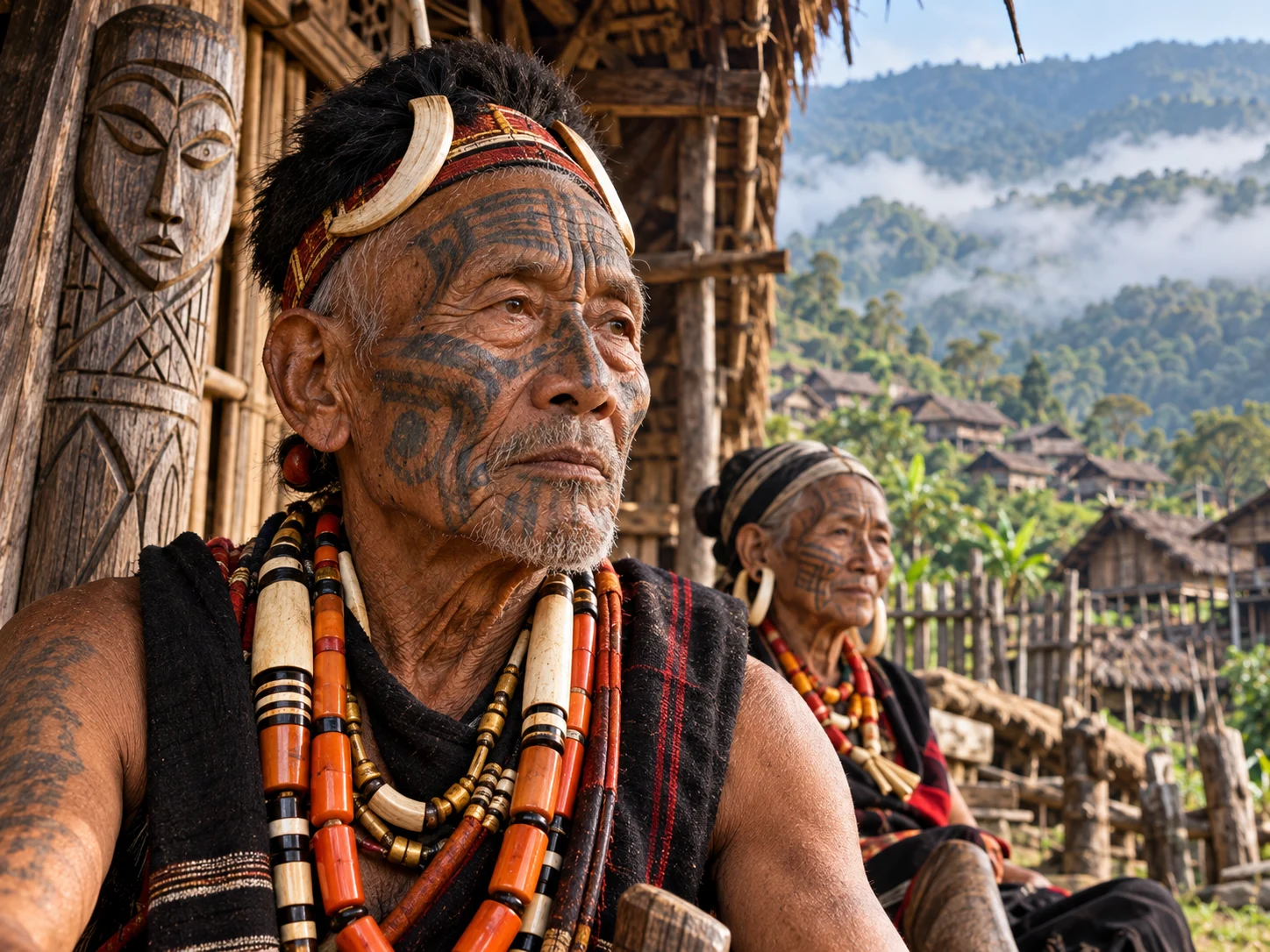 Konyak Naga Facial Tattoos: History Written on Human Skin