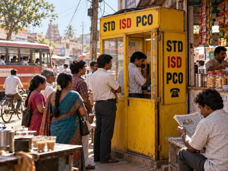 Before Mobile Phones, India Waited at a Yellow STD Booth — featured image
