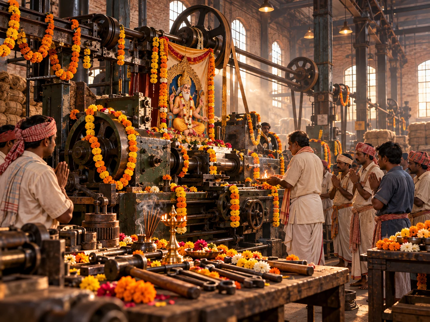 Latest Articles Vishwakarma Puja: Why Workers Worship Their Tools and Machines